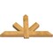 Ekena Millwork Kennewick Rough Sawn Timber Gable Bracket, Western Red Cedar, 60"W x 35"H x 4"D x 6"F, 14/12 Pitch GBW060X35X0406KEN00RWR - alternate 2